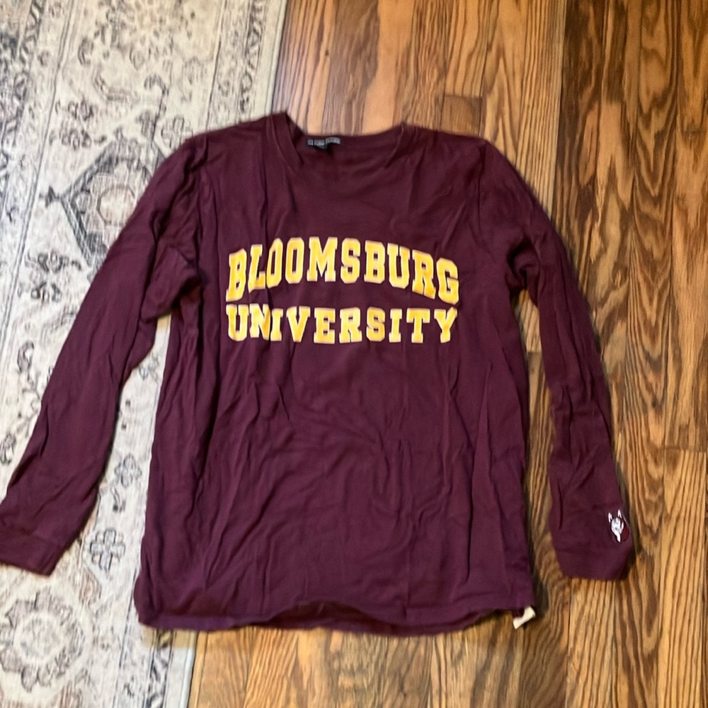 The Cotton Exchange Bloomsburg University Maroon Long Sleeve Shirt M